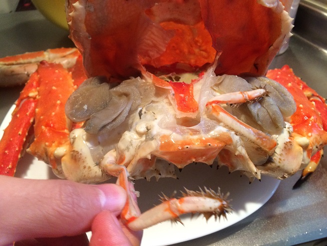 蟹の食べてはいけない部位
